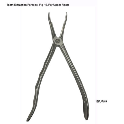 Extraction Forceps, 49 European Style Root Forceps Serrated, For Upper Roots