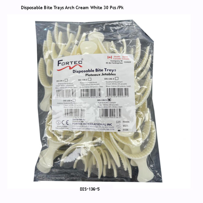 Bite Trays - Full Arch (Cream White) (30 pc/pk