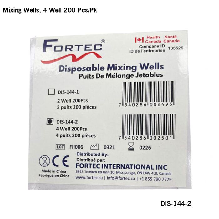 Mixing Wells - 4 Well (200 pc/pk)