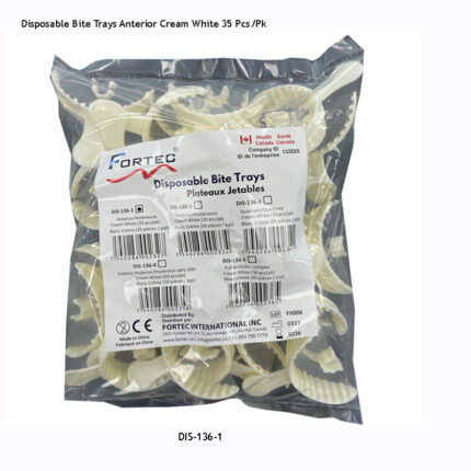 Disposable - Bite Trays - Anterior (Cream White) (35 pc/pk)